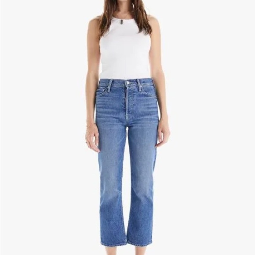 Mother Denim, the tomcat step fray in running with scissors wash, size 26